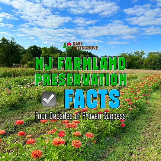 Farmland preserved field of flowers